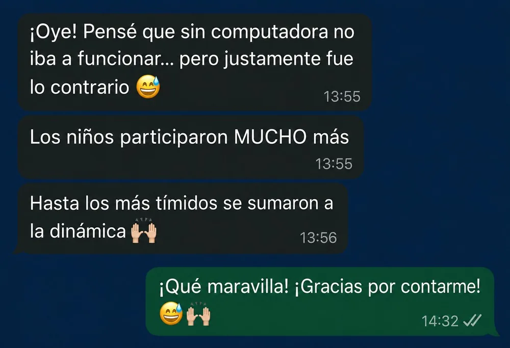 Depoimento real via WhatsApp 4