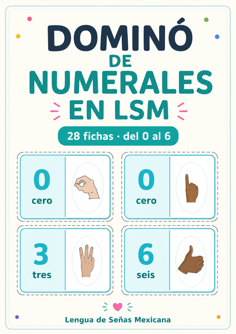 Dominó de Numerales en LSC — portada